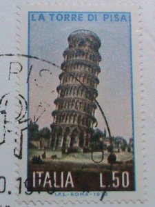 ​ITALY-FDC- 1973-SC# 1117 FAMOUS OF ROME- TOWEL OF PISA MINT FDC VERY FINE