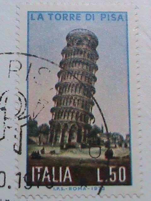 ​ITALY-FDC- 1973-SC# 1117 FAMOUS OF ROME- TOWEL OF PISA MINT FDC VERY FINE
