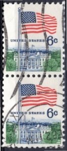 USA; 1968: Sc. # 1338:  Used Se-Tenant Single Stamps