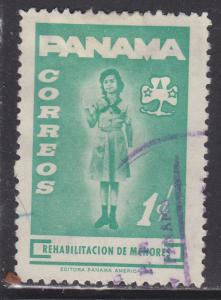 Panama RA57 Girl Scout Saluting 1964