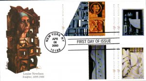 #3379-83 Louise Nevelson Edken FDC