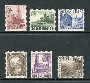 Norfolk Is SG13/8 set of 6 (3 1/2d tone spots) M/M Cat 38 Pounds