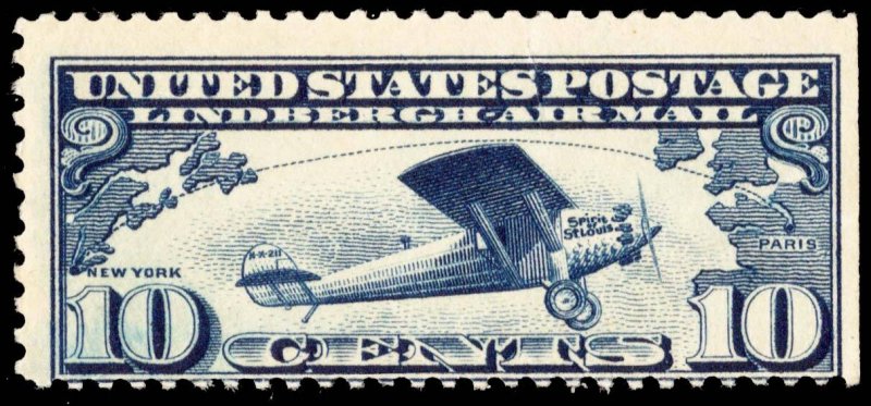 United States Scott C10 Mint never hinged with straight edge.