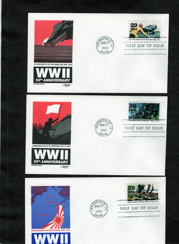 2697a-j WWII, FDC set/10 Artmaster