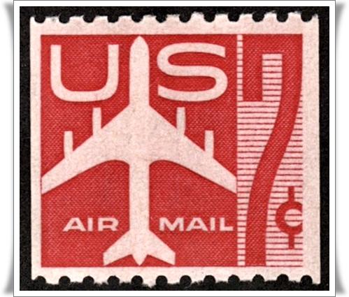 SC#C61 7¢ Jet (Red) Coil (1960) MLH