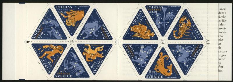 Sweden 2355g Booklet MNH Signs of the Zodiac