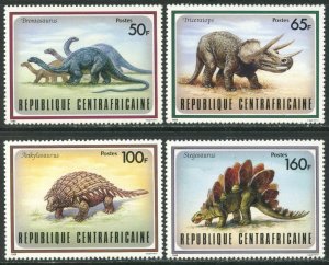 CENTRAL AFRICA Sc#872-879 1988 Dinosaurs Complete Set OG Mint NH