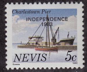 NEVIS MNH Scott # 169a Independence - Imprint 1982 (1 Stamp)