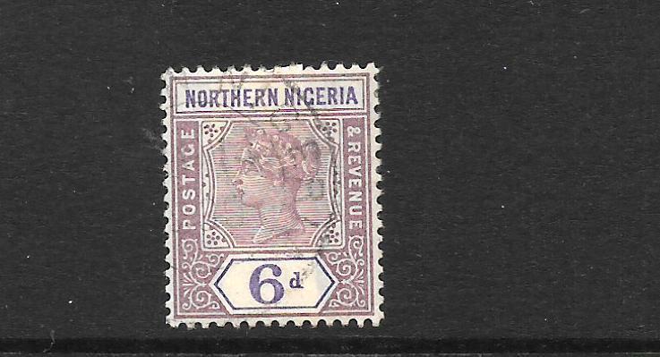 NORTHERN  NIGERIA  1900  6d   QV    FU        SG 6