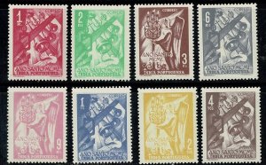 Portuguese India #496-503 MH Holy Year cpl set