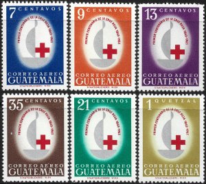 Guatemala #C304-309  MNH - Red Cross Centenary (1964)