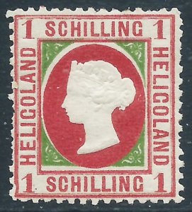 Heligoland, Sc #6, 1sh MH