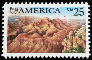 1990 25c Pre-Columbian America, Grand Canyon Scott 2512 Mint F/VF NH