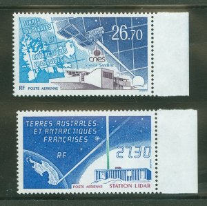 French Southern & Antarctic Territories #C130-C131 Mint (NH) Single (Complete Set) (Maps) (Space)