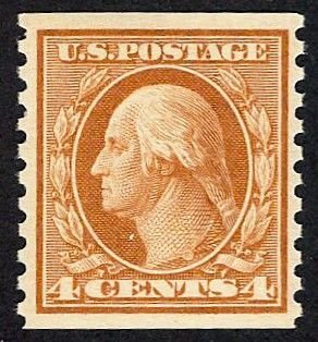 US 495 MNH VF 4 Cent Washington Orange-Brown