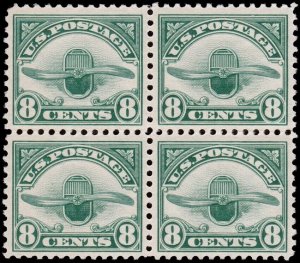 United States Scott C4 Block of 4 (1923) Mint NH XF, CV $140.00 C