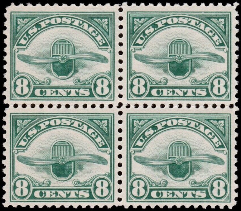 United States Scott C4 Block of 4 (1923) Mint NH XF, CV $140.00 C