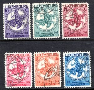 Luxembourg #B60-B65 Used   VF  CV $150.00  ...   3600529