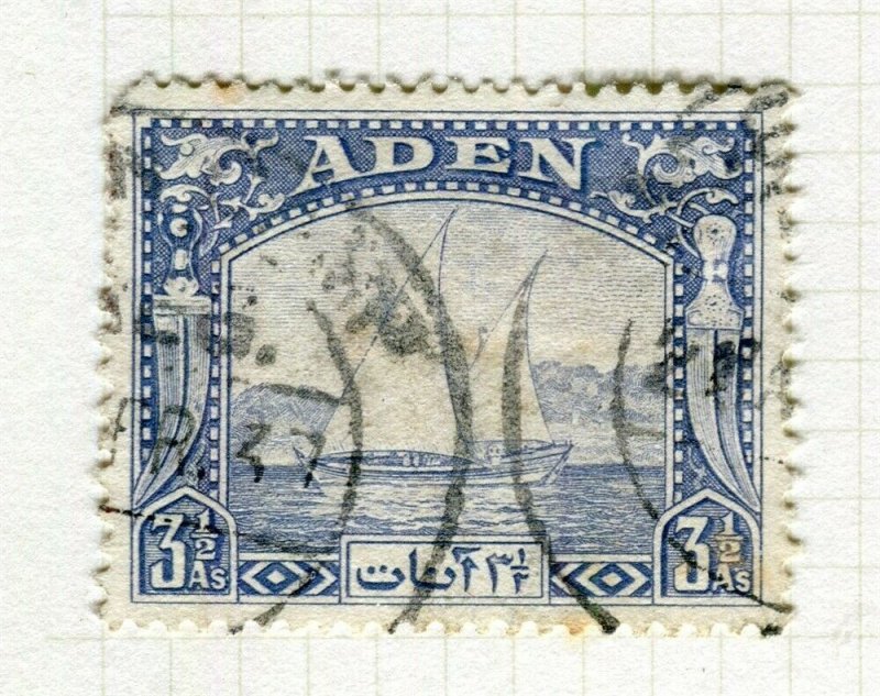 ADEN; 1937 early DOW issue fine used 3.5a. value 