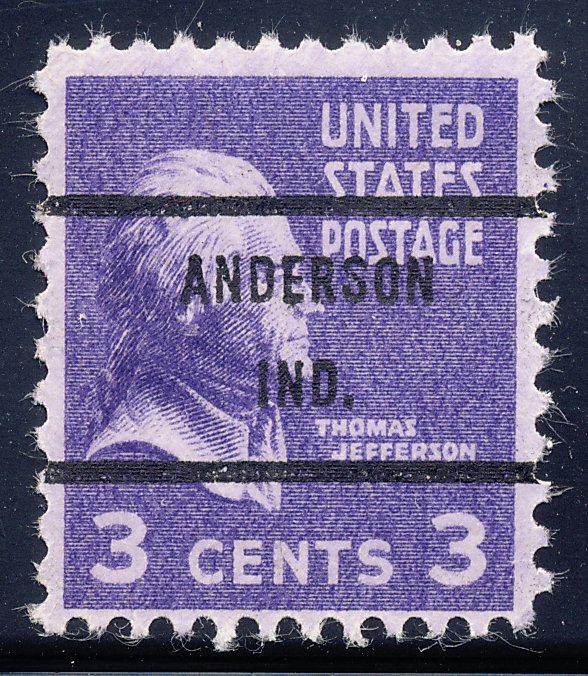 Anderson IN, 807-71 Bureau Precancel, 3¢ Jefferson