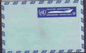 UNITED NATIONS POSTAL STATIONERY AEROGRAMME UNUSED AAE0289