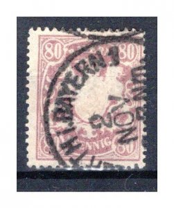 German States Bavaria Scott # 71a, used