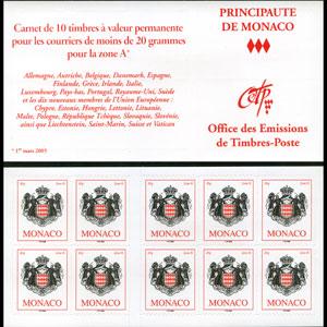 MONACO 2006 - Scott# 2410a Booklet-Arms NH