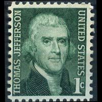 U.S.A. 1965 - Scott# 1278 Jefferson 1c NH