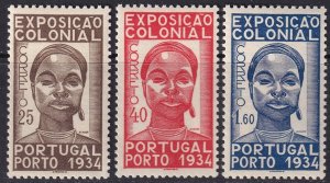 Portugal 1934 Sc 558-60 set MLH*