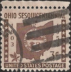 # 1018 USED OHIO STATEHOOD 150TH ANNIV