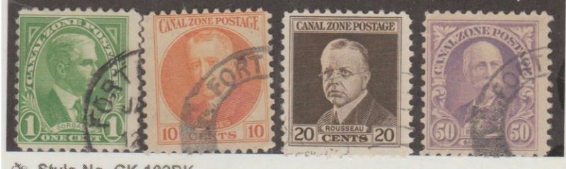 U.S. Scott #105-108-112-114 Canal Zone - Possession Stamps - Used Set