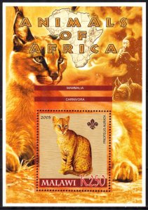 Malawi 2005 Fauna Scouting Scouts Wild Cats S/S MNH