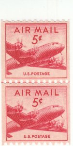 Scott #C37 - Joint Line Pair - MNH 