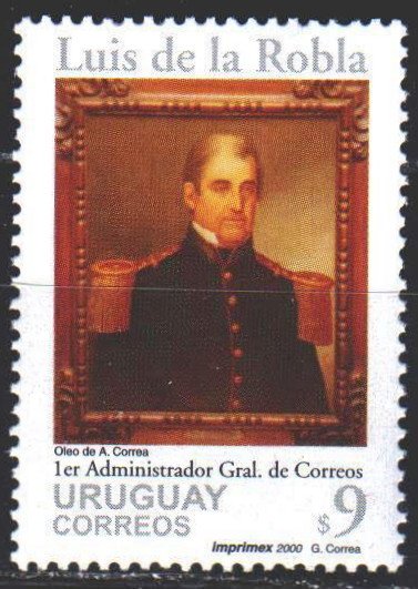 Uruguay. 2000. 2555. Roble, founder of the post office of Uruguay. MNH.