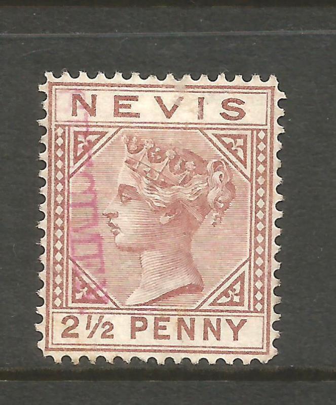 NEVIS  1879  2 1/2d  QV SPECIMEN  MNG  SG 24s