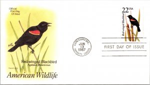 FDC 1987 SC #2335a Artcraft, Red-Winged Blackbird - Toronto - Single - F77549