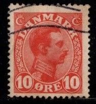 Denmark -  #100 King Christian X - Used