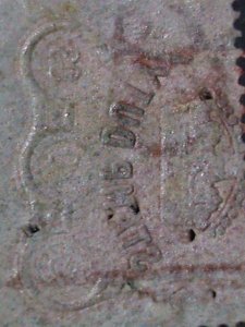 HONG KONG-CHINA-1903 OVER 119 YEARS OLD REVENUE STAMP- KING GEORGE V- USED-VF