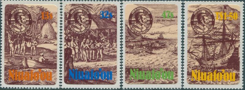 Niuafo'ou 1985 SG51-54 Jacob Le Maire set MNH