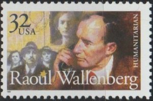 3135  Single,  Rauol Wallenberg MNH .32 cent