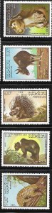 Laos 1985 Fauna Animals Sc 645-649 MNH A2904