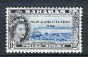 BAHAMAS; 1964 early QEII Constitution issue fine Mint hinged 1.5d. value