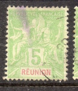 Reunion 1892 Early Issue Fine Used 5c. NW-230801