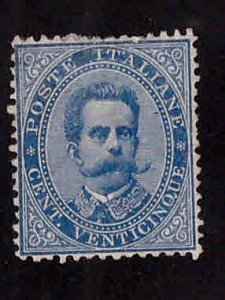 ITALY Scott 48 MH* few blunt perfs at top center, pretty stamp