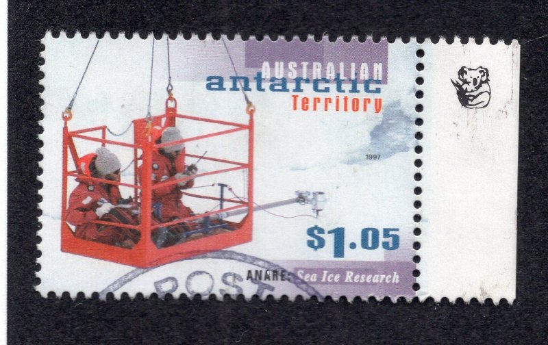 Australian Antarctic Terr $1.05 Sea Ice Research, Scott L105 used, value = $2.40