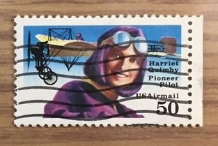 US C128b Used F/VF - Hariet Quimby Pioneer Pilot Airmail (P11.2) [A6]