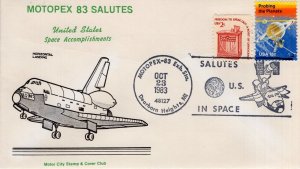 SPACE SHUTTLE HORIZONTAL LANDING - DEARBORD HGTS, MI  1983   FDC17644