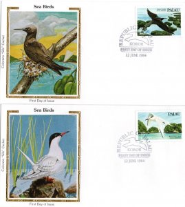 Palau - 1984 Sea Birds Silk Cover Set