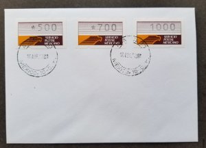 *FREE SHIP Mexico 1990 ATM (Frama Label Machine stamp FDC) *rare