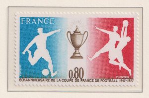 France  #1549   MNH 1977  soccer